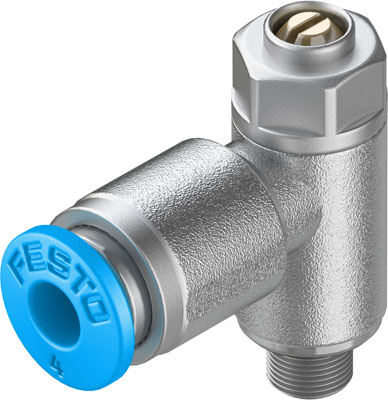 GRLZ-M5-QS-4-D ONE-WAY FLOW CONTROL VALVE