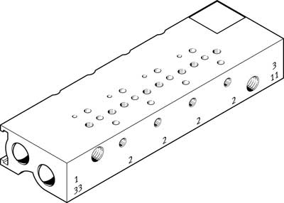MHA1-PR4-3-M3-PI-PCB MANIFOLD BLOCK