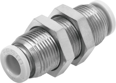 QBS-1/4T-U PUSH-IN BULKHEAD CONNECTOR