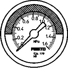 MA-40-1,6-R1/8-MPA-E-RG PRESSURE GAUGE