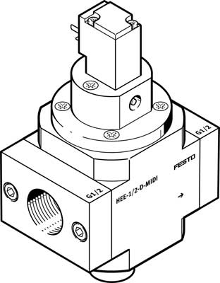 HEE-1/2-D-MIDI-230 ON-OFF VALVE