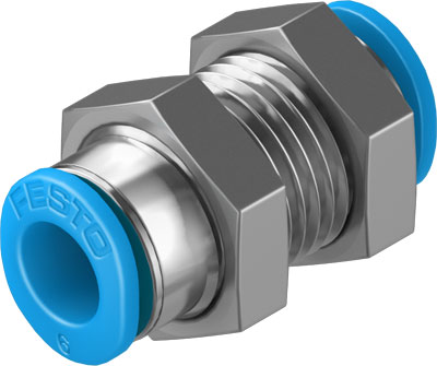 QSMS-6-100 PUSH-IN BULKHEAD CONNECTOR