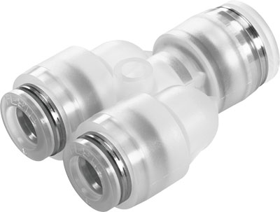 NPQP-Y-Q10-Q8-FD-P10 PUSH-IN Y-CONNECTOR