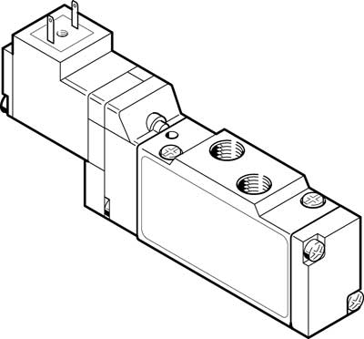 MEH-5/2-1/8-P-L-B SOLENOID VALVE