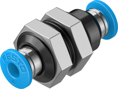 QSS-4 PUSH-IN BULKHEAD CONNECTOR