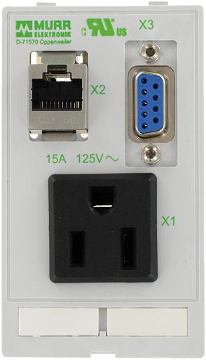 MODLINK MSDD SINGLE COMBI INSERT USA NEMA 5-15