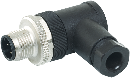 M12 MALE 90° FIELD-WIREABLE SCREW TERM.