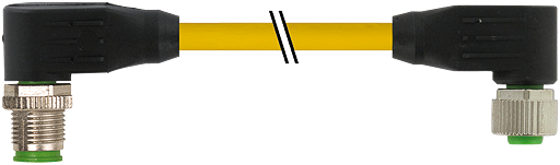M12 MALE 90° / M12 FEMALE 90°