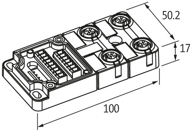 EXACT12, 4XM12, 5-POLE, BASIC HOUSING