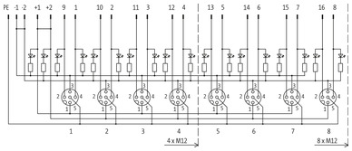 EXACT12, 4XM12, 5-POLE, BASIC HOUSING