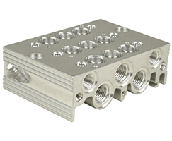 V62 series, 3-station manifold plate