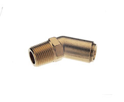 DOT Male Elbow-45°, 5/8" tube O/D, 1/2" NPT thread