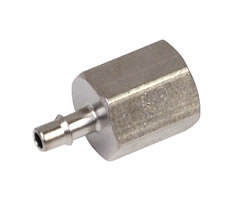 IMI Norgren, Metal Barb Fittings, Nickel Plated Brass, Female Adapter 1/8" Barb x 1/8" thread