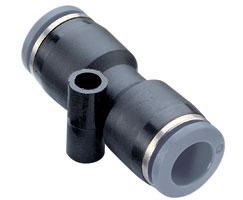 Straight union, 3/8" tube O/D