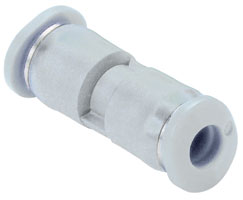 Straight Union (unequal), 1/4" tube O/D, 5/32" tube O/D