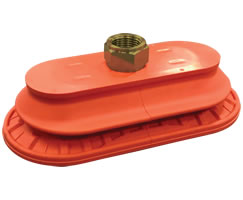 IMI Norgren NOB Series Vacuum Cup - Bellows, 16.5 X 3.23 OD, 3/8" ISO G Female, NBR