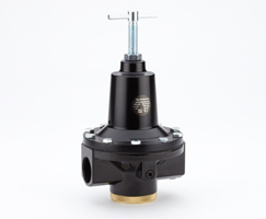 20AG Series pressure regulators, 1" ISO G ports, 3 to 115 PSI outlet adjustment range, relieving, with T-bar
