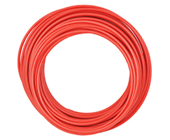 Nylon tubing - red, 3/8" tube O/D
