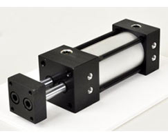 NFPA Series N Non-Rotating Cylinder, 4 Bore x 10" Stroke, Side Tapped (MS4) Mount, Vertical Rod Axis, Adjustable End of Stroke Cushions