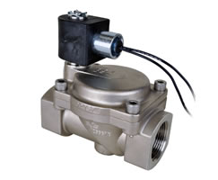 Pilot operated solenoid valves