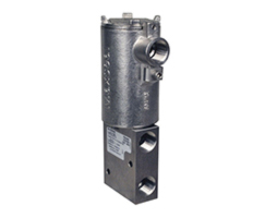 ICO3 Series, stainless steel, 3/2 NC valve, 120Vac, direct acting, 1/2" NPT ports, with nitrile seals
