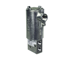 ICO3 Series, stainless steel, 3/2 NC valve, 24Vdc, direct acting, 1/4" NPT ports, with nitrile seals