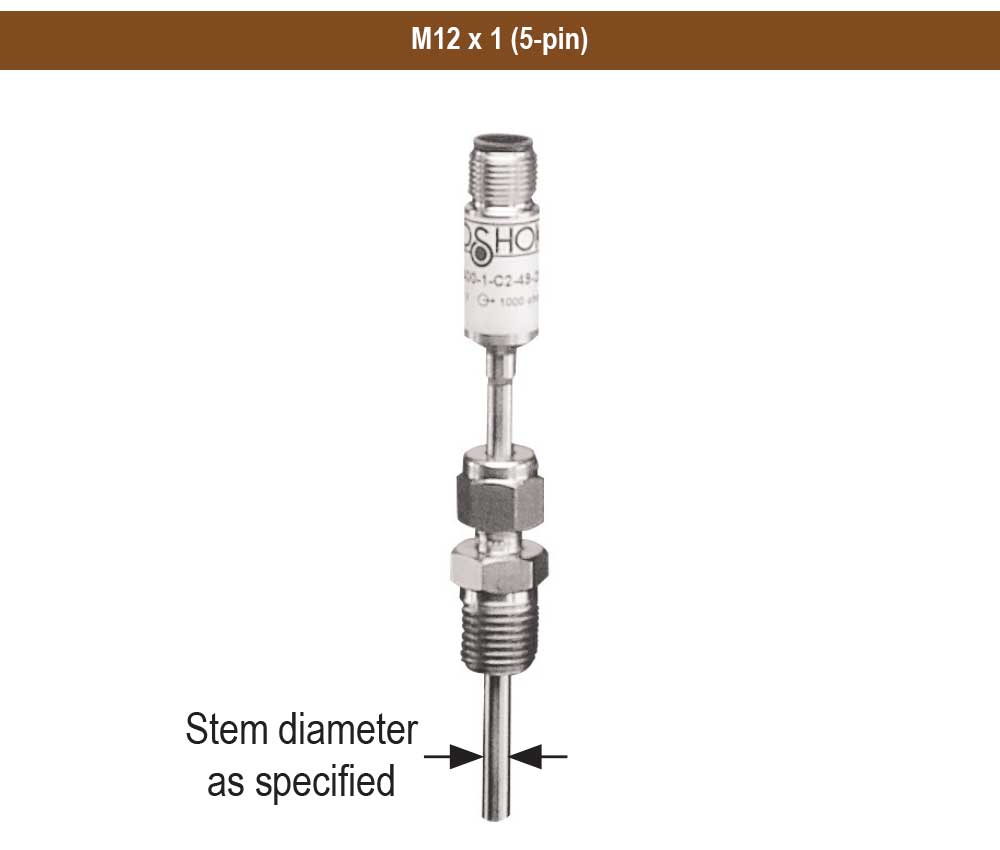 900 Series 4 in. Stem Lengths  Industrial Resistance Temperature Device (RTD) Probe