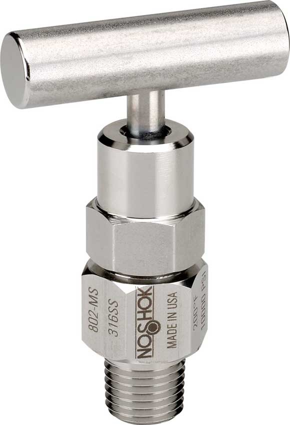 300 Series 3/4 x 1/2 in. Connection Size Multiport Needle Valve with Soft Seat