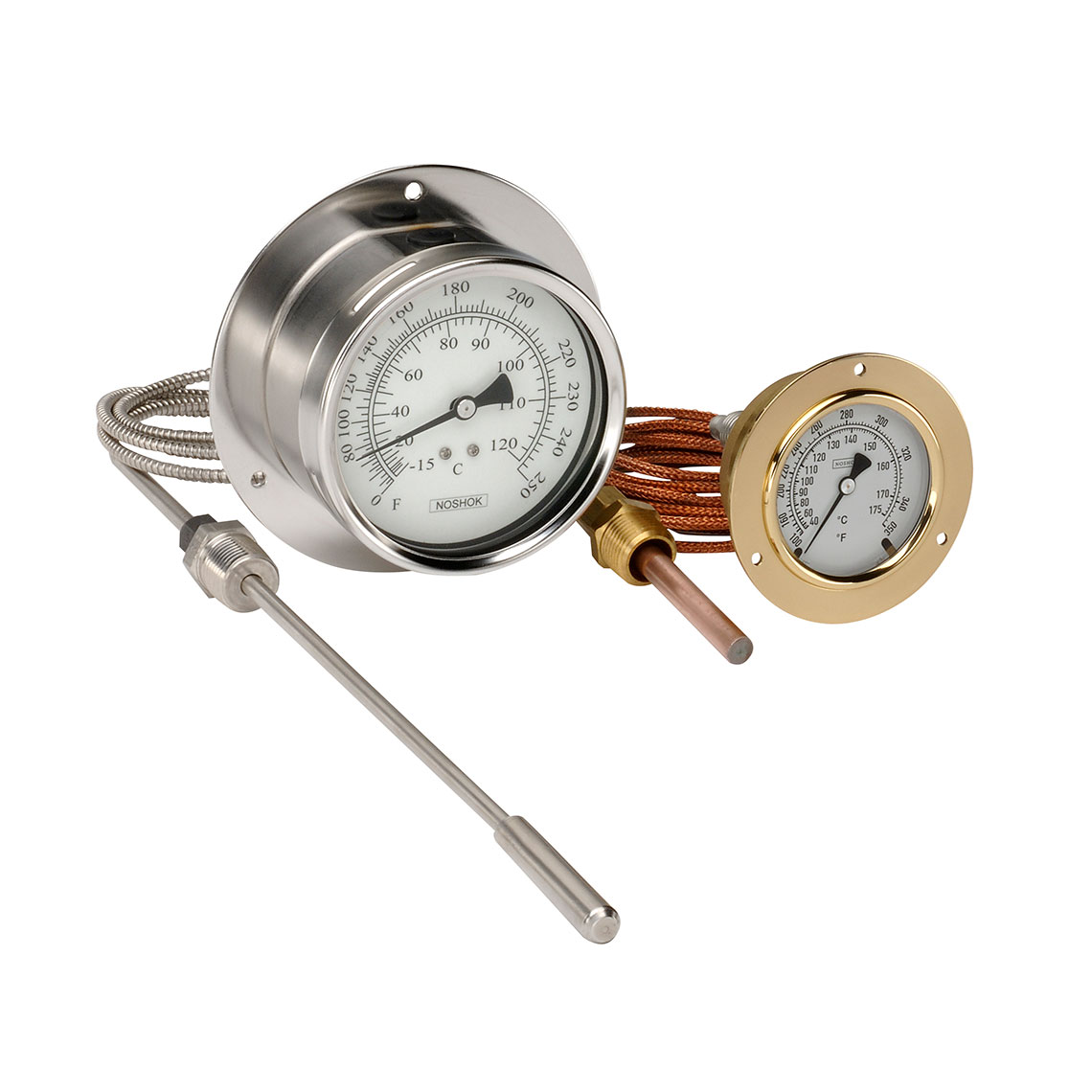 300 Series 2-1/2 in. Gauge Size Brass Case Liquid Filled Pressure Gauge