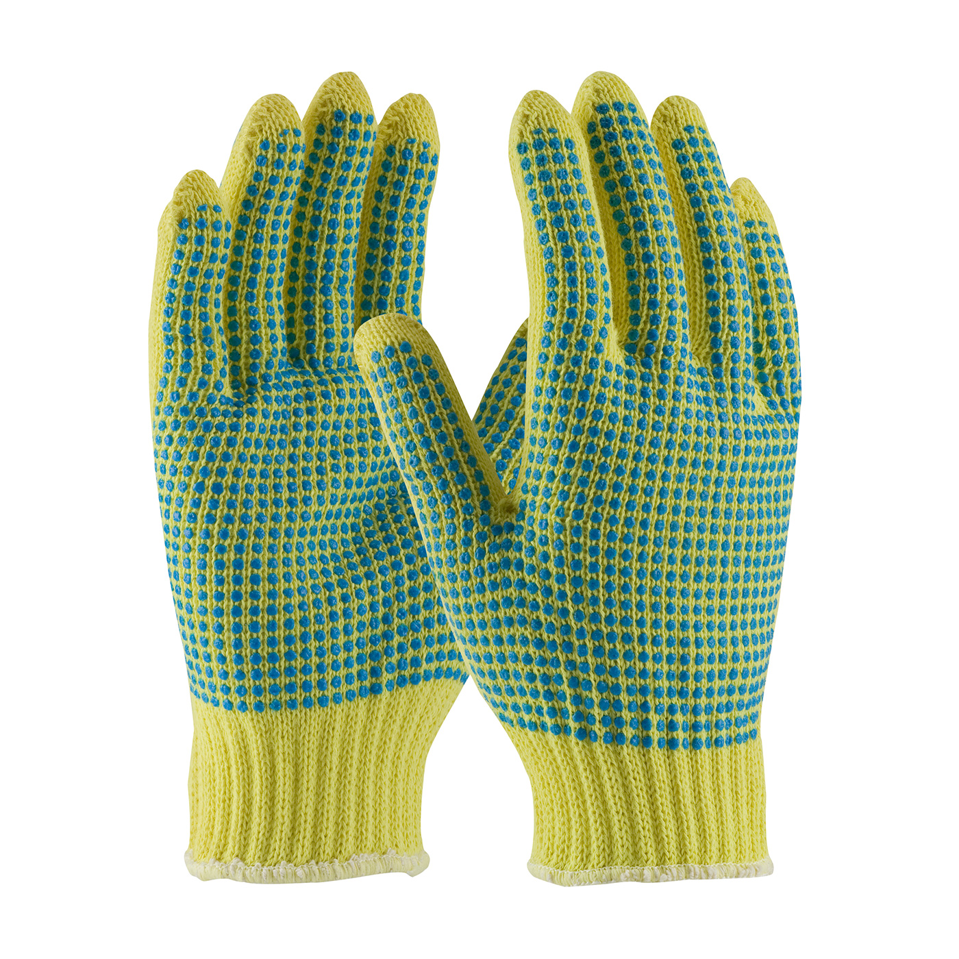 SEAMLESS KNIT KEVLAR® GLOVE WITH DOUBLE-SIDED PVC DOT GRIP - MEDIUM WEIGHT