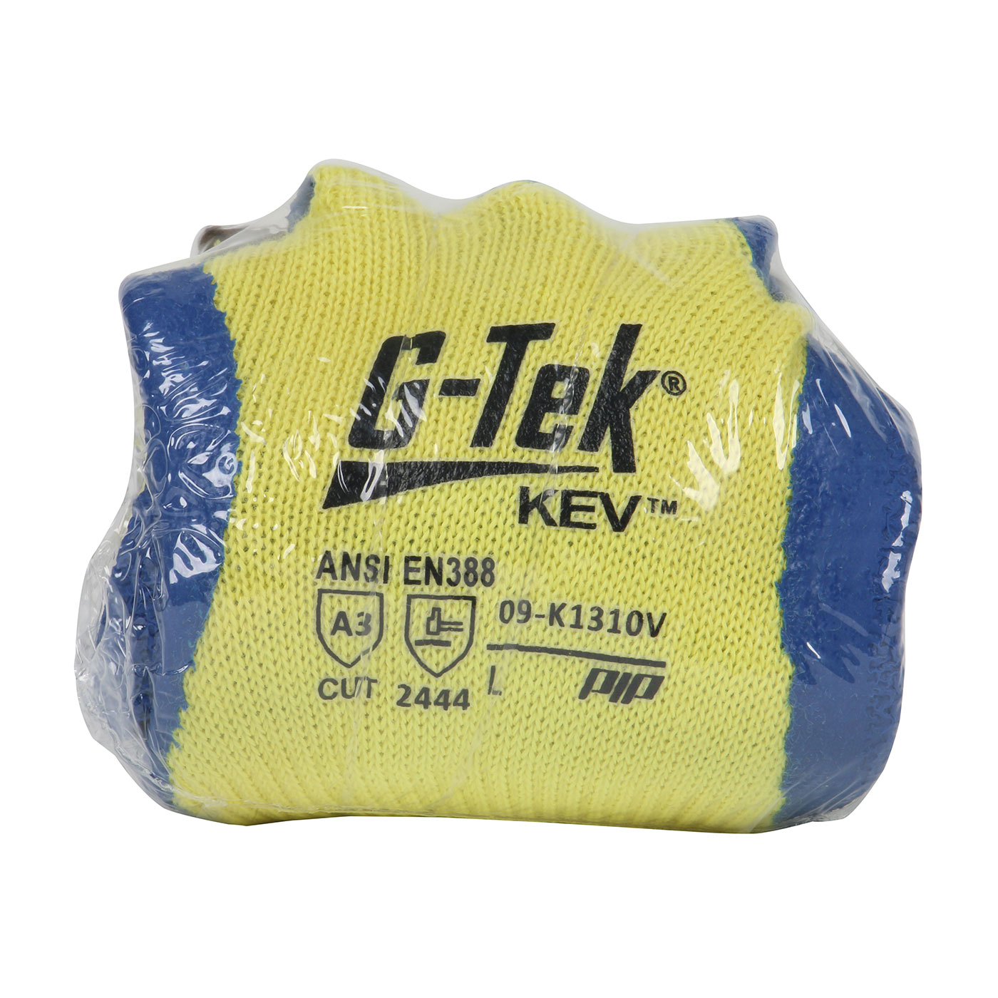 SEAMLESS KNIT KEVLAR® GLOVE WITH LATEX COATED CRINKLE GRIP ON PALM & FINGERS - VEND-READY