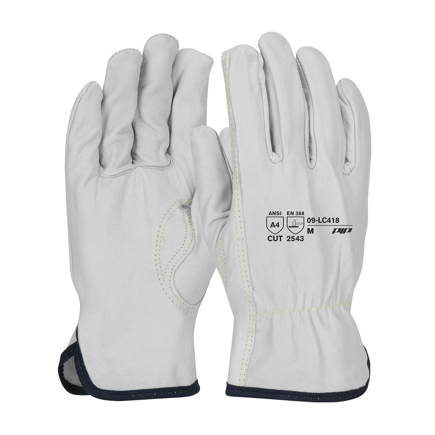 PREMIUM GRADE TOP GRAIN GOATSKIN LEATHER DRIVERS GLOVE WITH ARAMID BLEND LINING - KEYSTONE THUMB