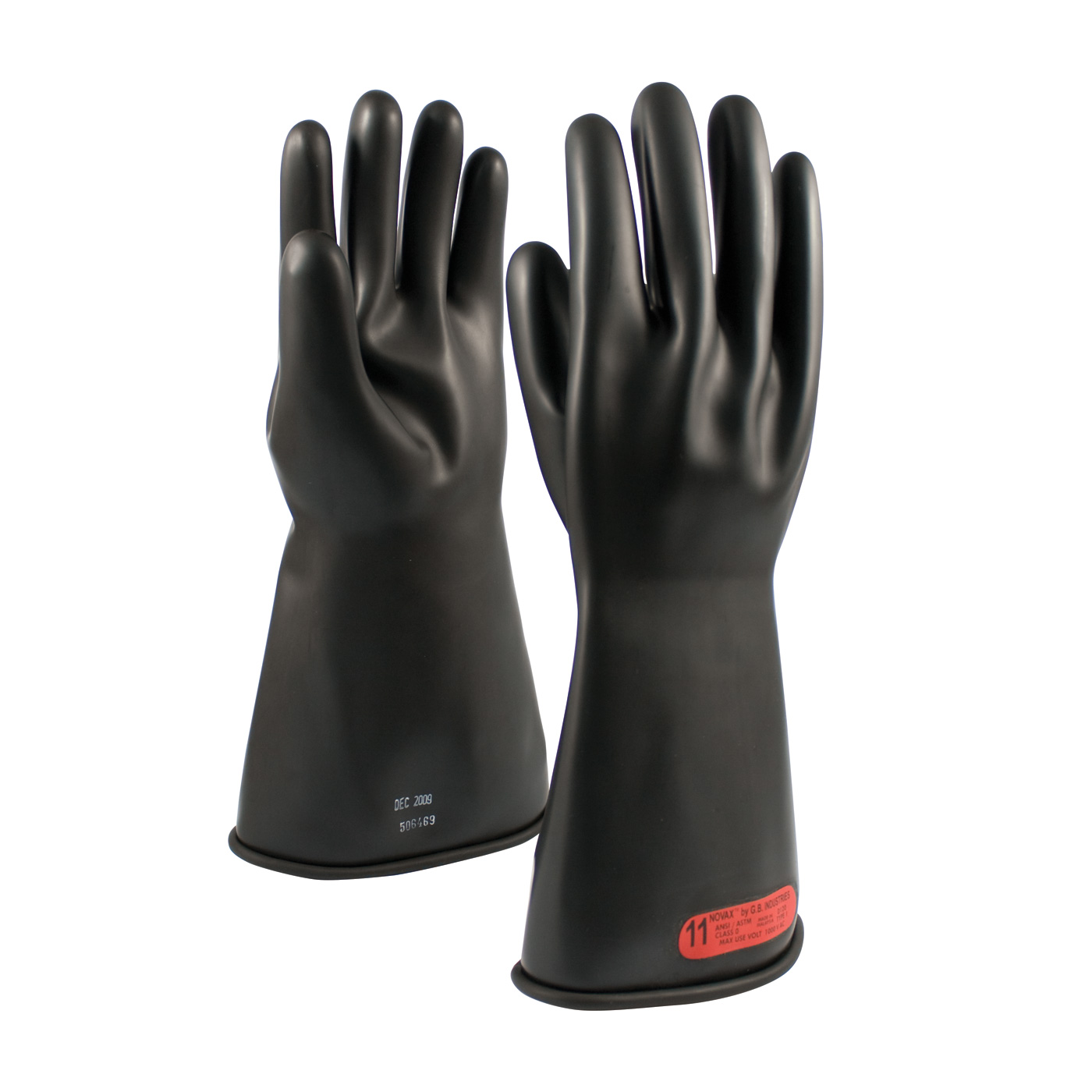 CLASS 0 RUBBER INSULATING GLOVE WITH STRAIGHT CUFF - 14"