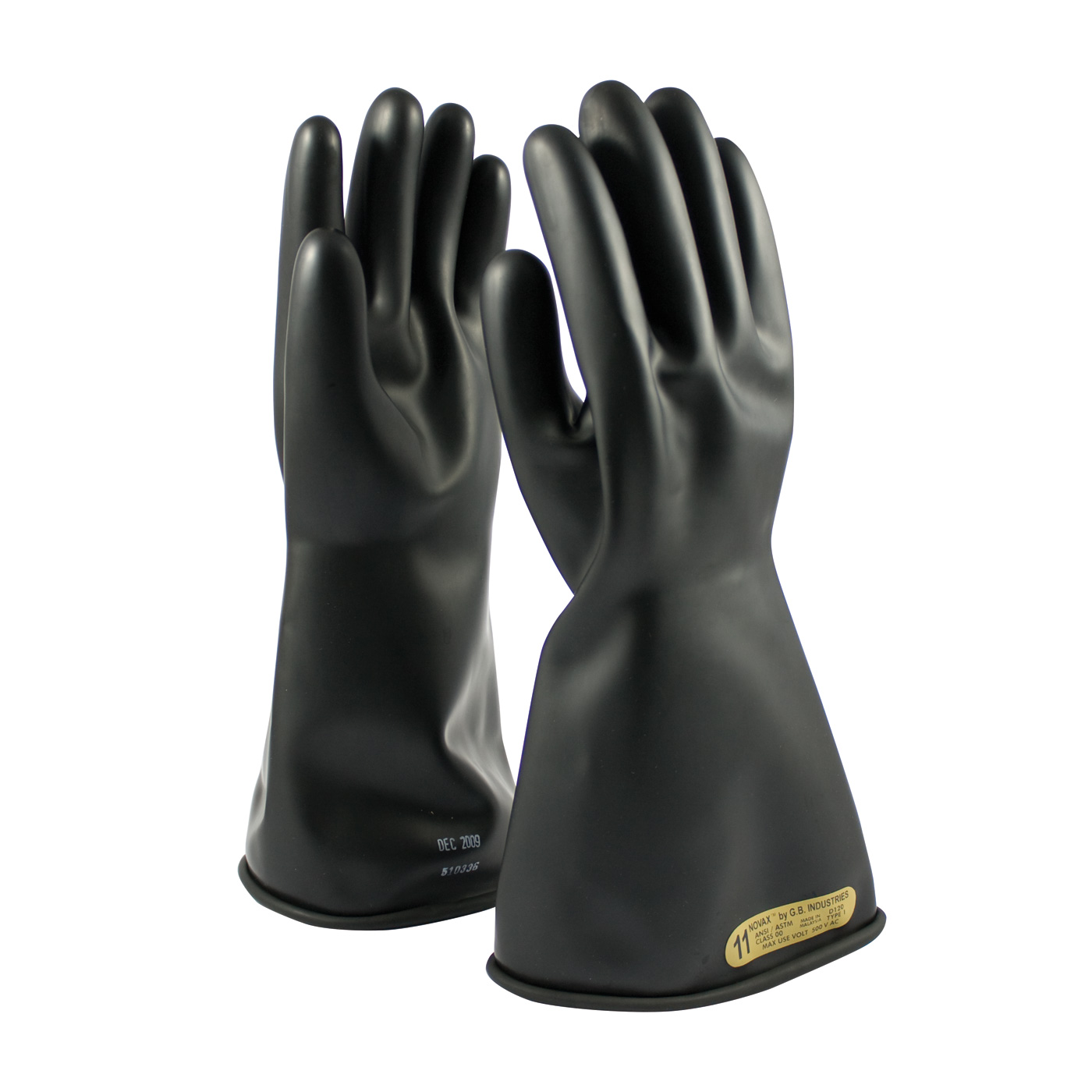 CLASS 00 RUBBER INSULATING GLOVE WITH STRAIGHT CUFF - 14"