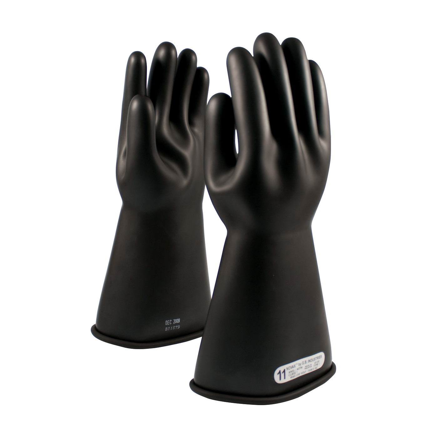 CLASS 1 RUBBER INSULATING GLOVE WITH STRAIGHT CUFF - 14"