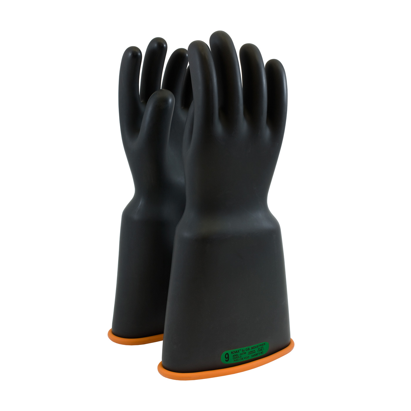 CLASS 3 RUBBER INSULATING GLOVE WITH BELL CUFF - 16"