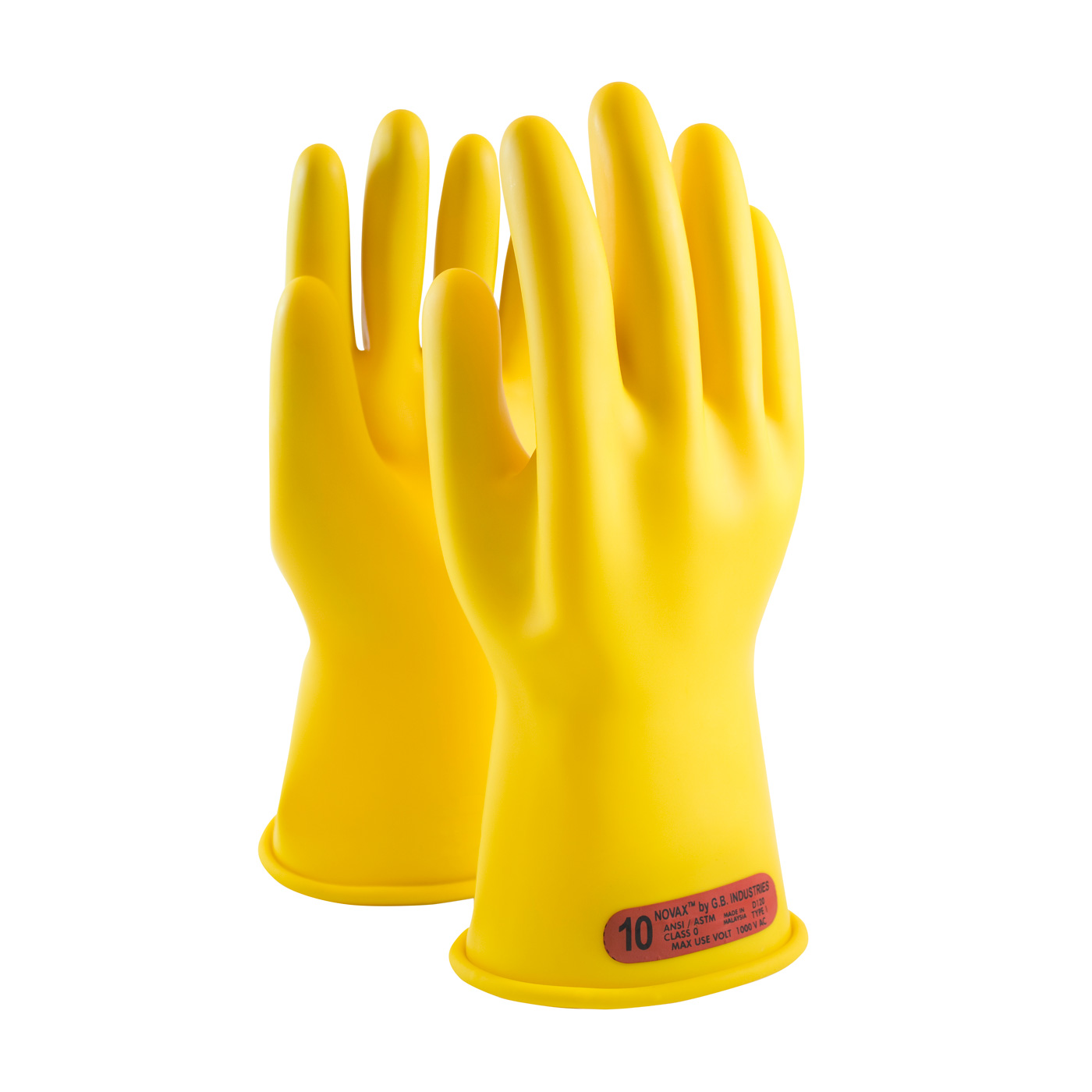 CLASS 0 RUBBER INSULATING GLOVE WITH STRAIGHT CUFF - 11"