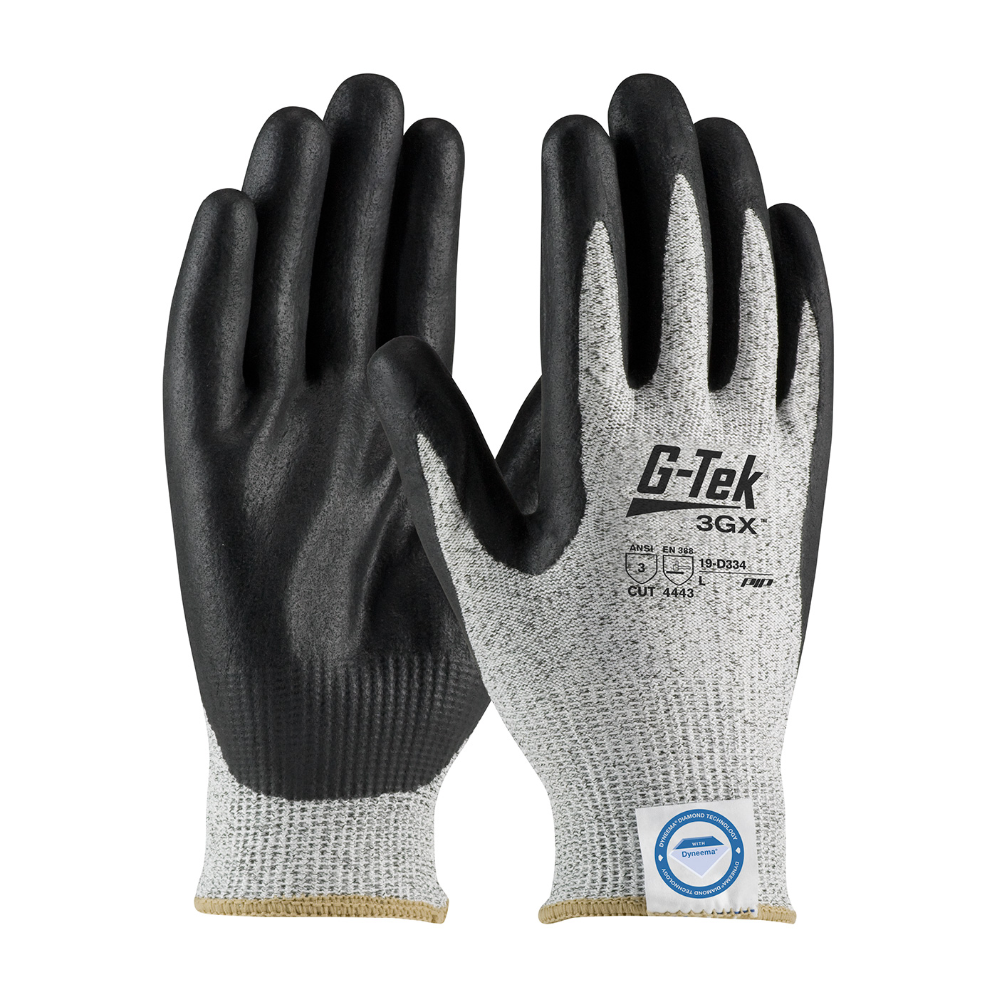 SEAMLESS KNIT DYNEEMA® DIAMOND BLENDED GLOVE WITH NITRILE COATED FOAM GRIP ON PALM & FINGERS