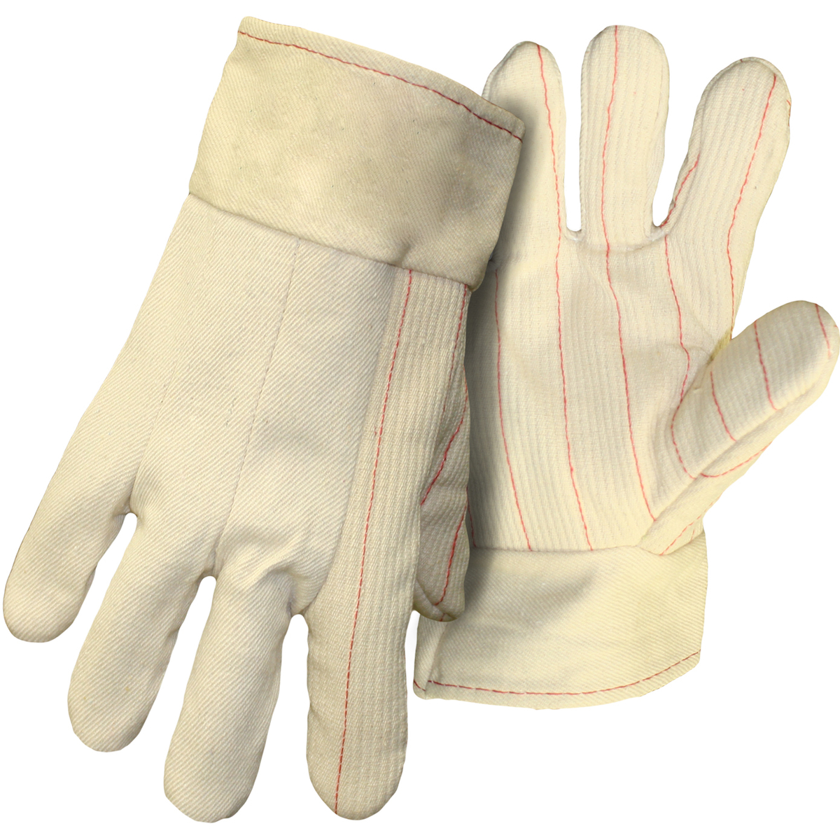 EXTRA HEAVY WEIGHT COTTON HOTMILL GLOVE WITH FELT LINING - BAND TOP