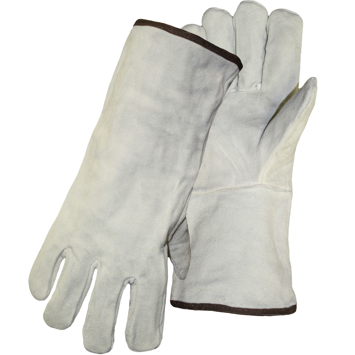SPLIT COWHIDE LEATHER WELDERS GLOVE WITH FULL WELTING - WING THUMB