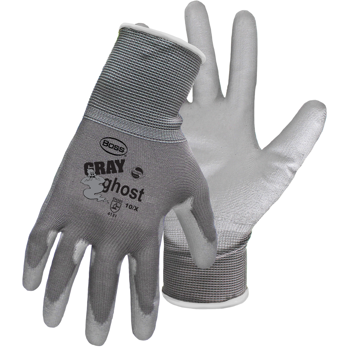 SEAMLESS KNIT NYLON GLOVE WITH POLYURETHANE GRIP - MEDIUM WEIGHT