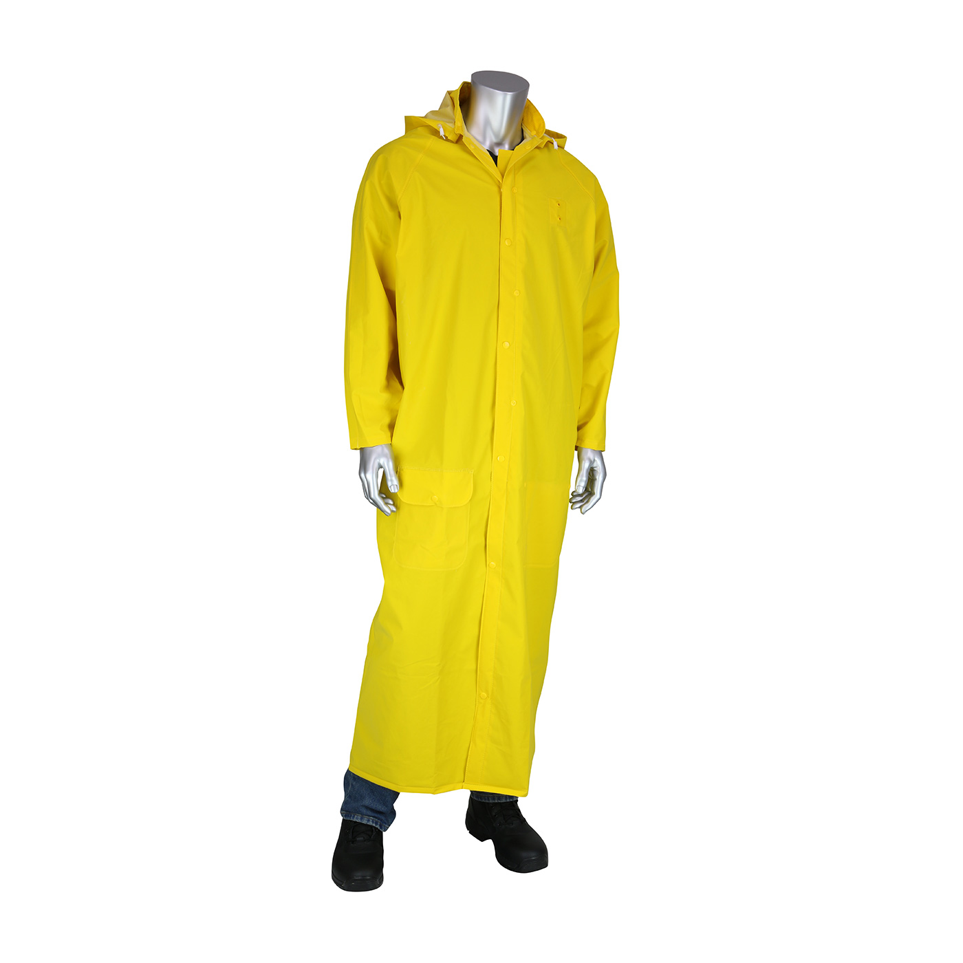 PREMIUM 60" DUSTER RAINCOAT WITH LIMITED FLAMMABILITY - 0.35 MM
