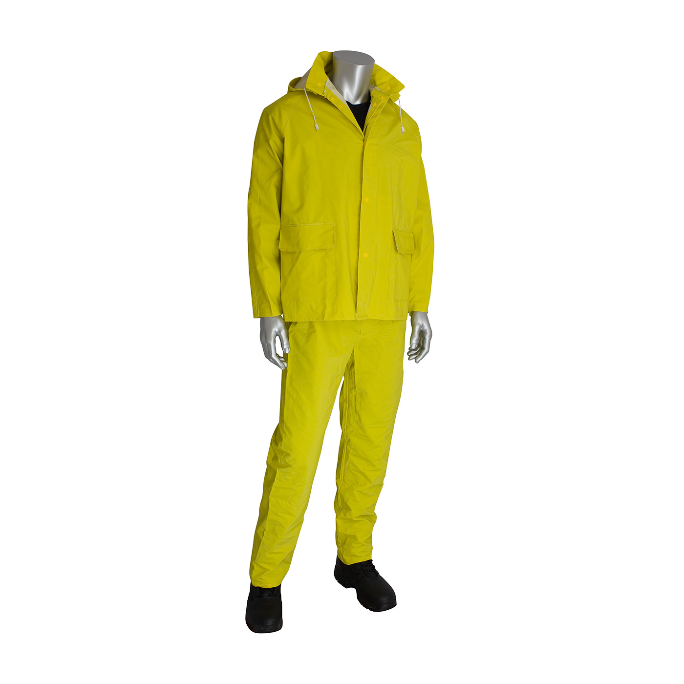 PREMIUM TREATED THREE-PIECE RAINSUIT WITH JACKET - 0.35 MM