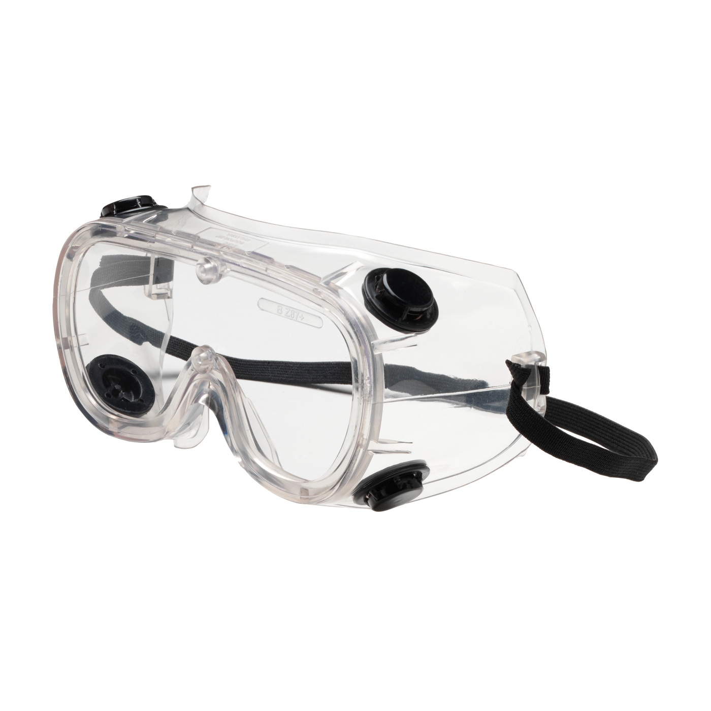 INDIRECT VENT GOGGLE WITH CLEAR BODY, CLEAR LENS AND ANTI-SCRATCH / ANTI-FOG COATING