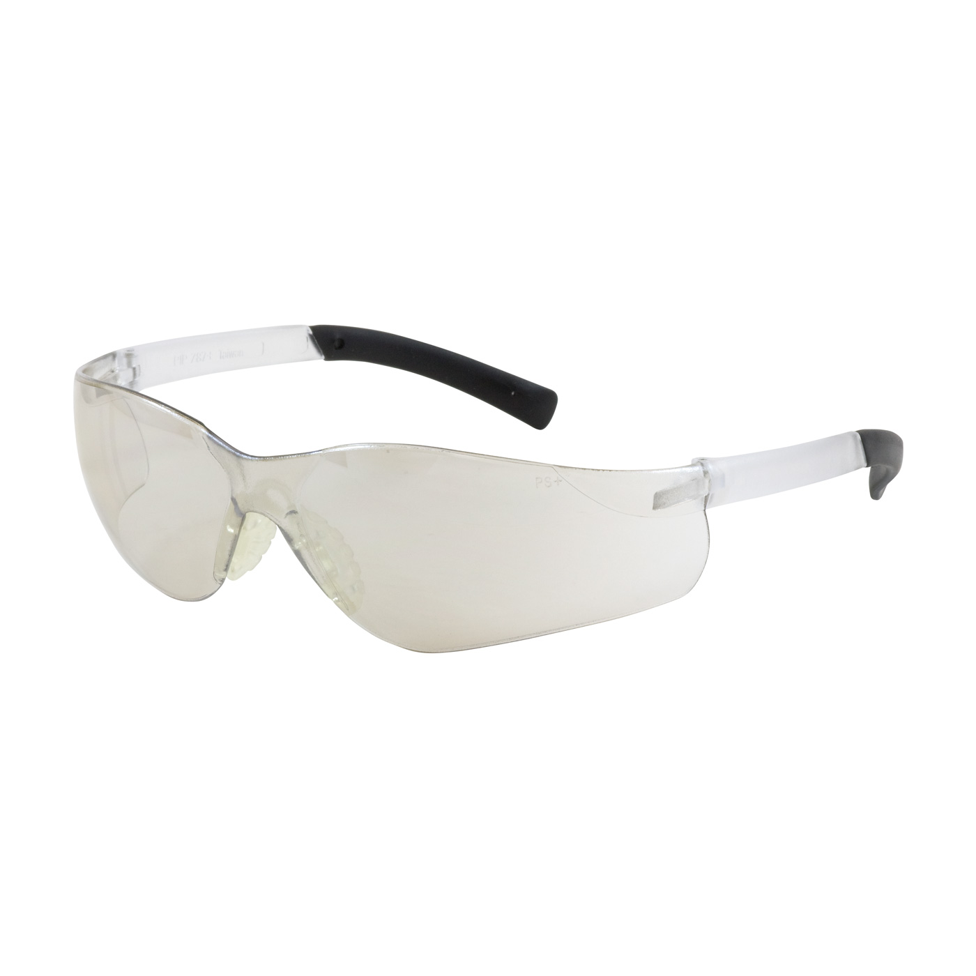 RIMLESS SAFETY GLASSES WITH CLEAR TEMPLE, I/O LENS AND ANTI-SCRATCH COATING