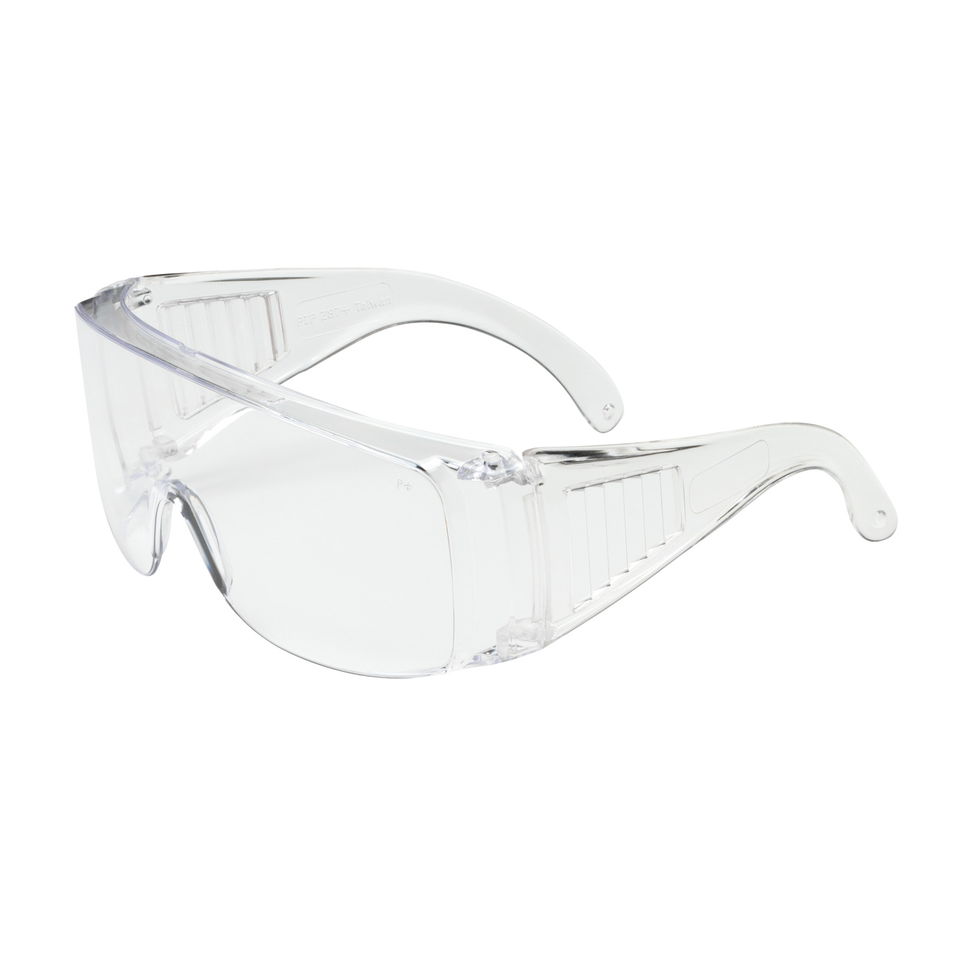 OTG RIMLESS SAFETY GLASSES WITH CLEAR TEMPLE, CLEAR LENS AND ANTI-SCRATCH COATING