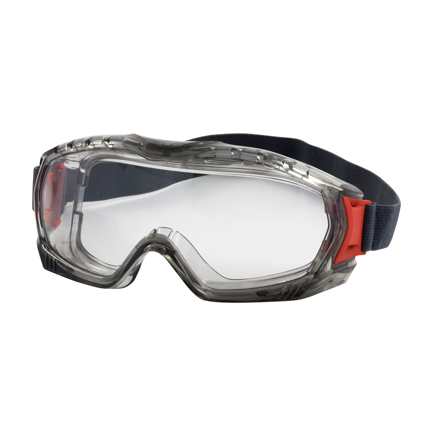 INDIRECT VENT GOGGLE WITH GRAY BODY, CLEAR LENS AND ANTI-SCRATCH / FOGLESS® 3SIXTY™ COATING