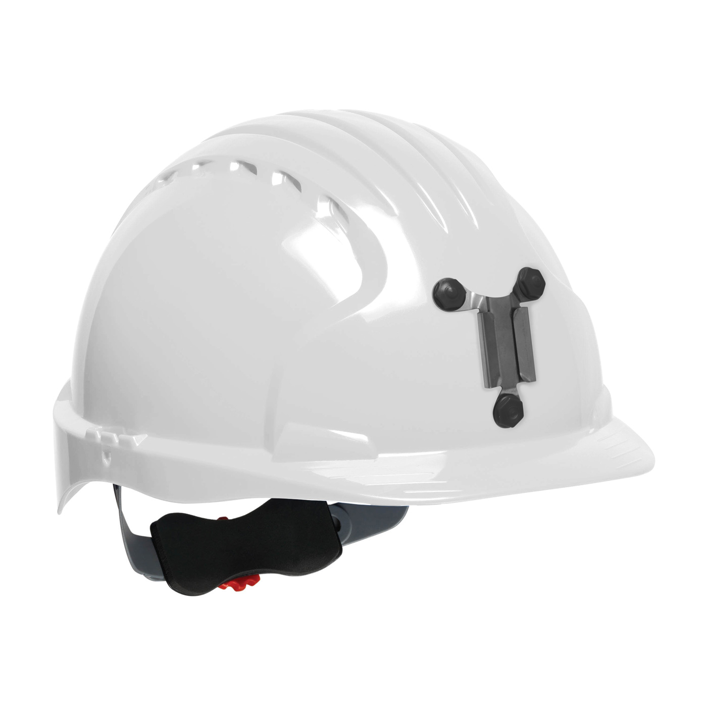 STANDARD BRIM MINING HARD HAT WITH HDPE SHELL, 6-POINT POLYESTER SUSPENSION AND WHEEL RATCHET ADJUSTMENT