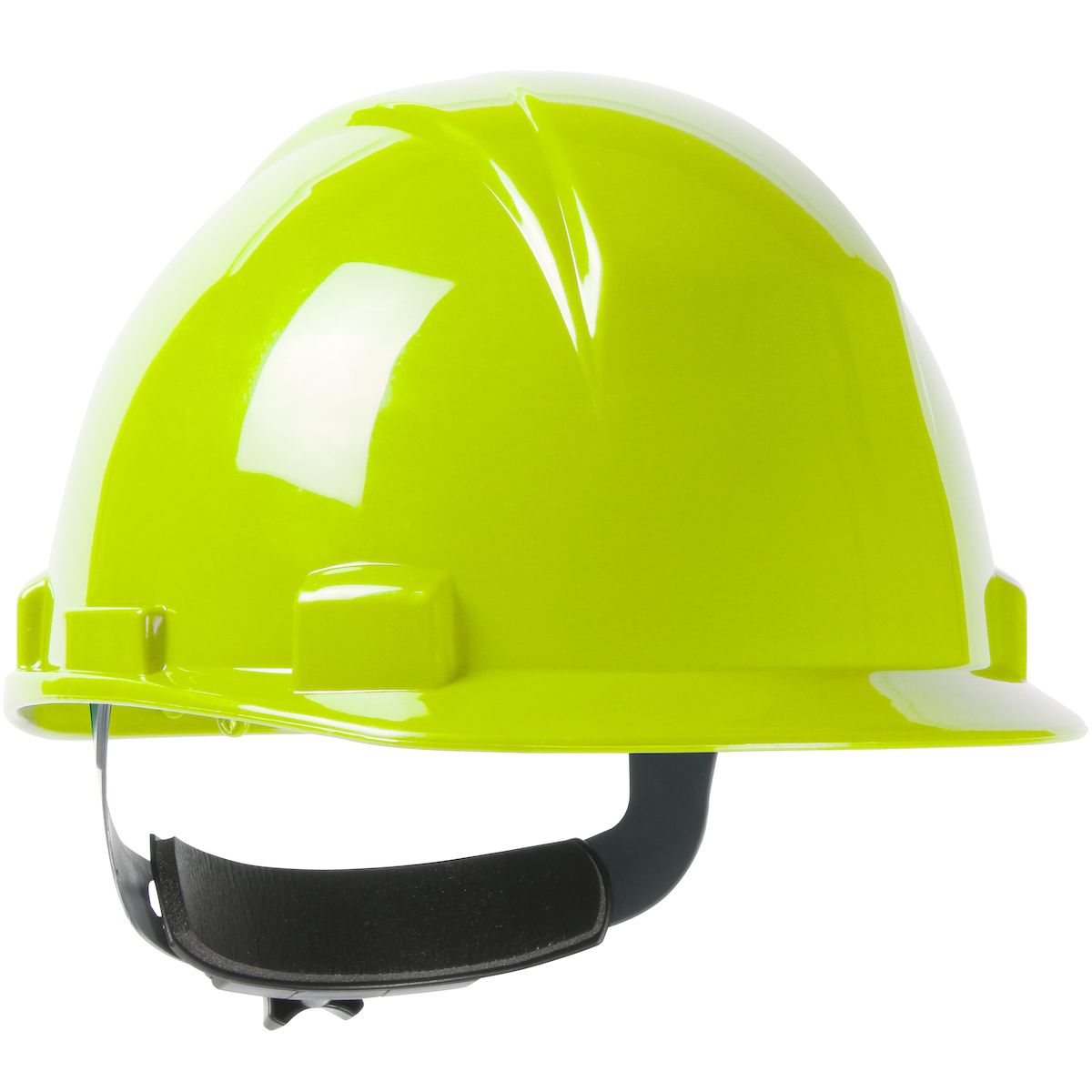 SHORT BRIM, CAP STYLE HARD HAT WITH HDPE SHELL, 4-POINT TEXTILE SUSPENSION AND WHEEL RATCHET ADJUSTMENT