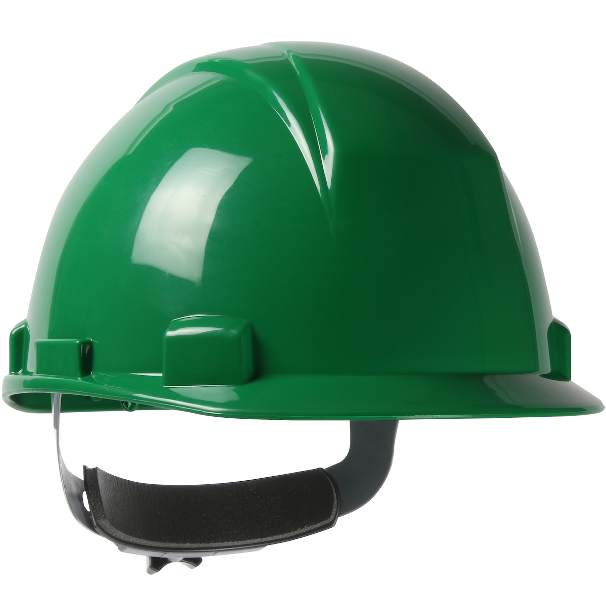 SHORT BRIM, CAP STYLE HARD HAT WITH HDPE SHELL, 4-POINT TEXTILE SUSPENSION AND WHEEL RATCHET ADJUSTMENT